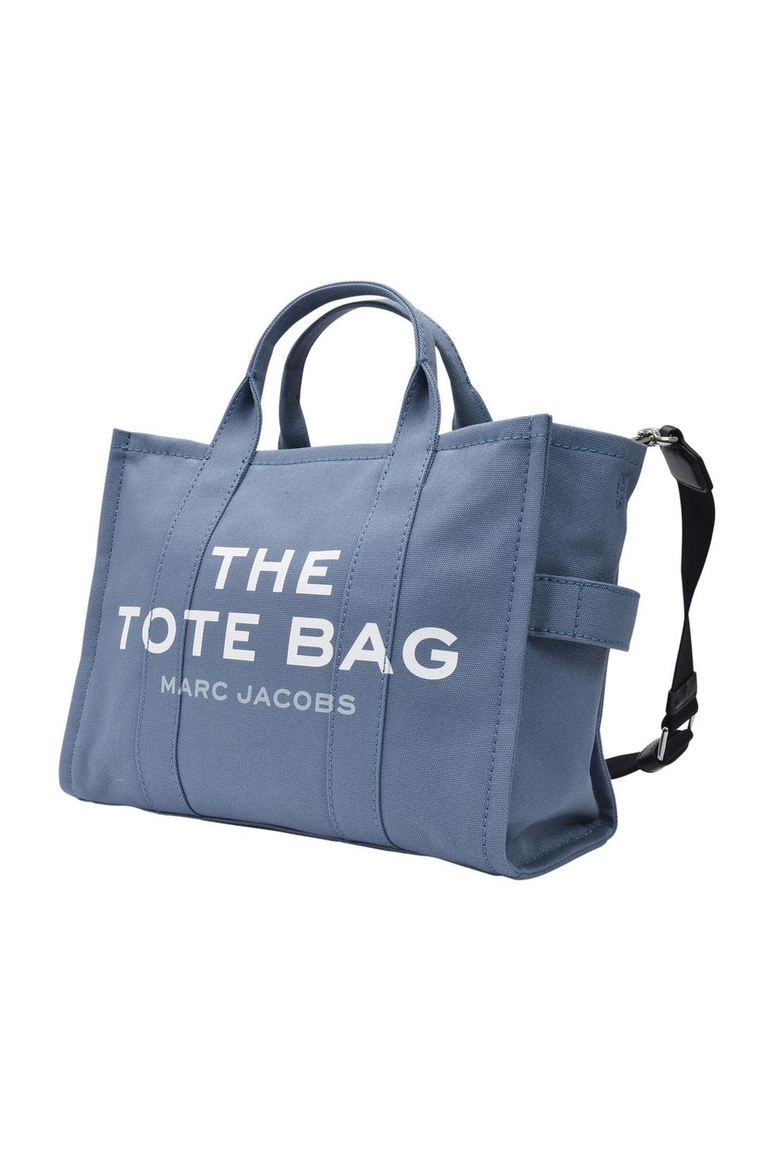 The Medium Tote Tasche aus blauem Canvas