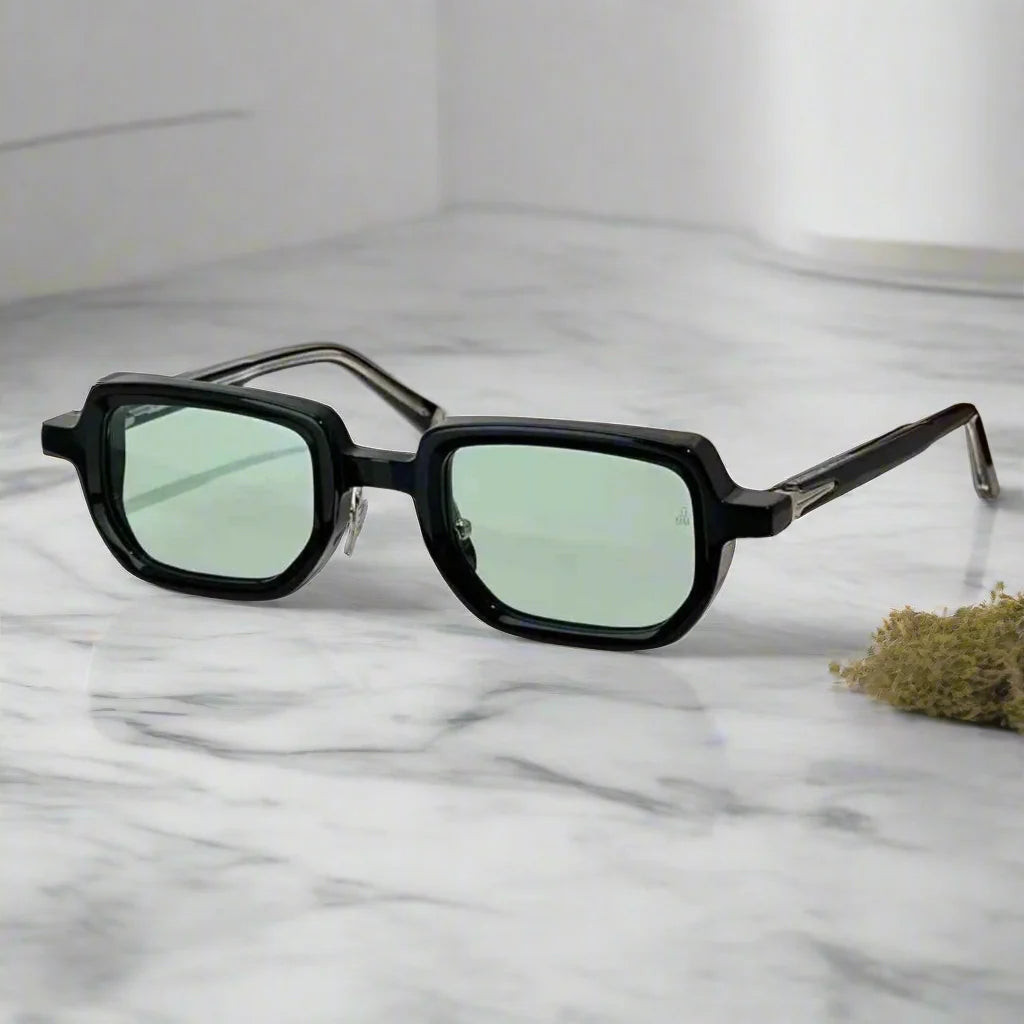 Jacques marie mage ASTAIRE vintage square sunglasses thick acetate luxury shades