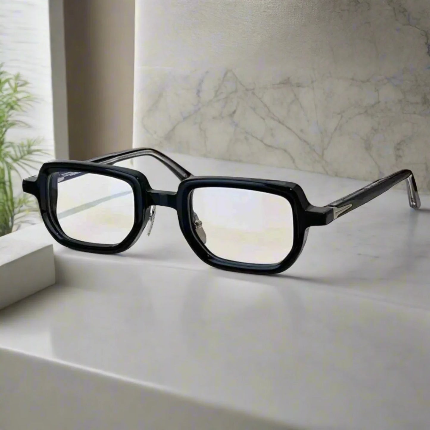 Jacques marie mage ASTAIRE vintage square sunglasses thick acetate luxury shades