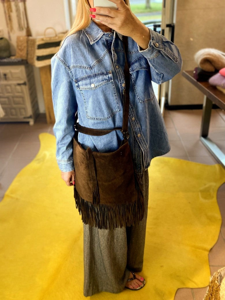 Jeans Hemd Oversized Denim Blau - One Size 3D-1501-1