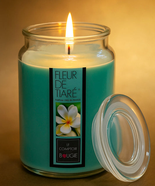 Duftkerze im dekorativen Glas mit Deckel, 510 Gramm, verschiedene Düfte