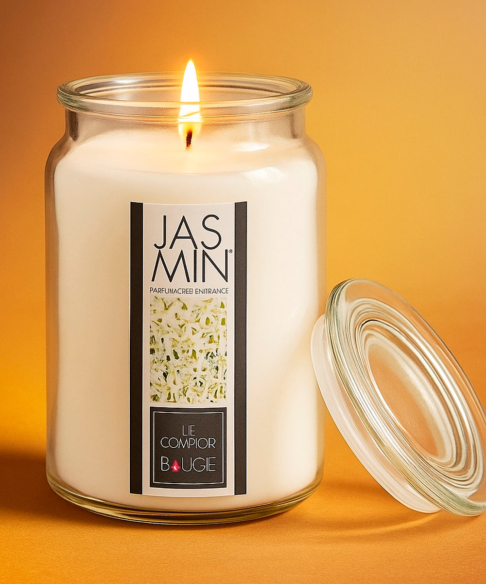 Duftkerze im dekorativen Glas mit Deckel, 510 Gramm, verschiedene Düfte