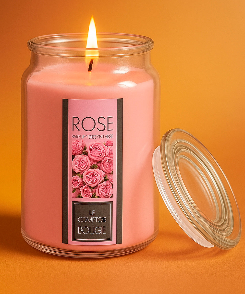 Duftkerze im dekorativen Glas mit Deckel, 510 Gramm, verschiedene Düfte