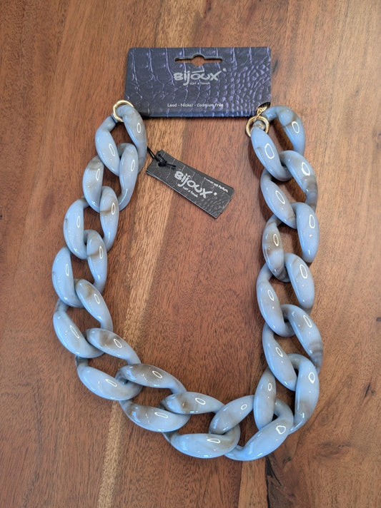 Kette Große Dicke Elemente Türkis Mint Bijoux 8112441