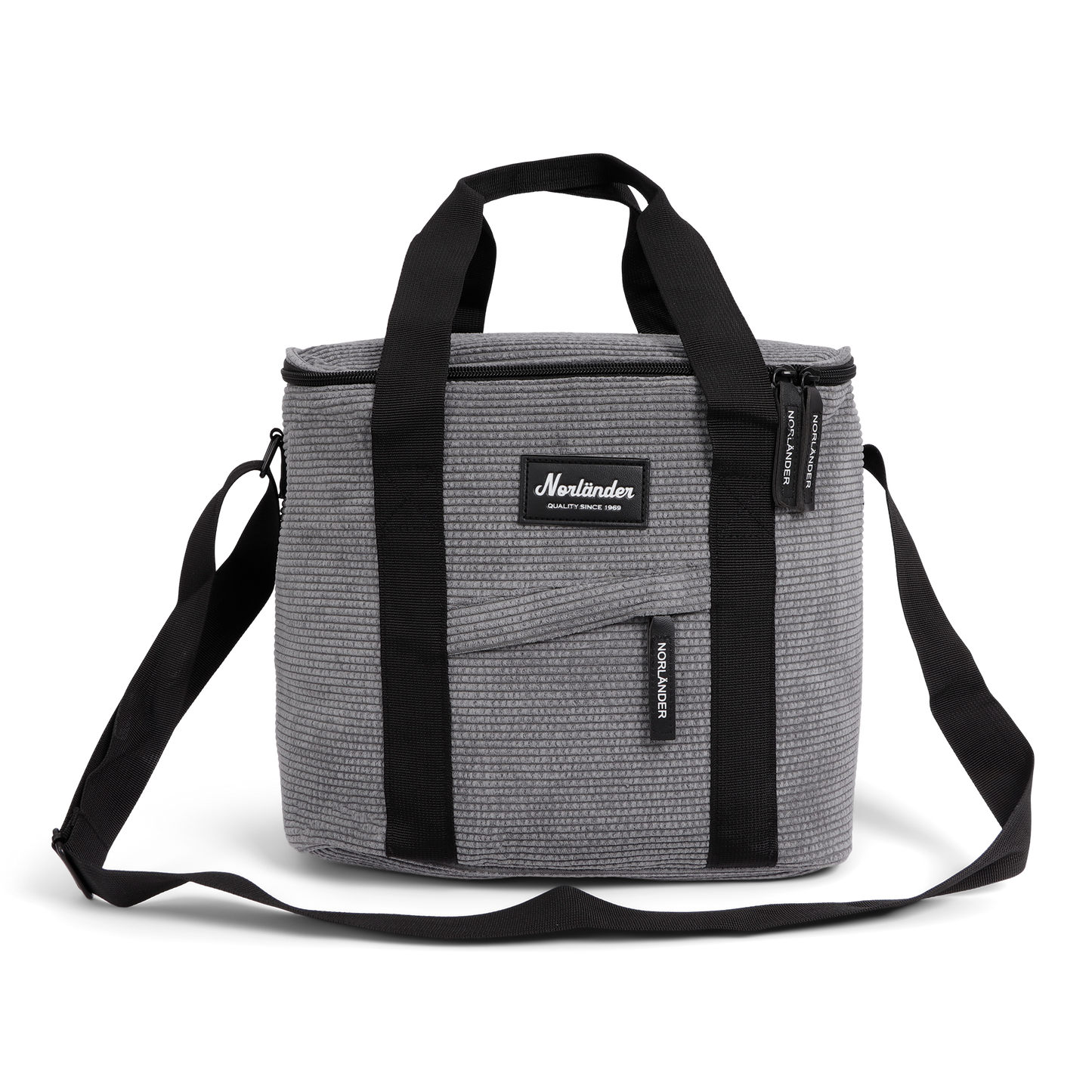 Kühltasche » Gefriertasche » isolierte Picknick Tasche in Cord Optik » Isoliertasche » Kleine Kühlbox mit Henkel und Schultergurt