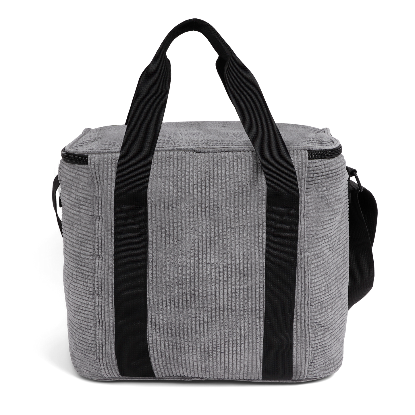 Kühltasche » Gefriertasche » isolierte Picknick Tasche in Cord Optik » Isoliertasche » Kleine Kühlbox mit Henkel und Schultergurt