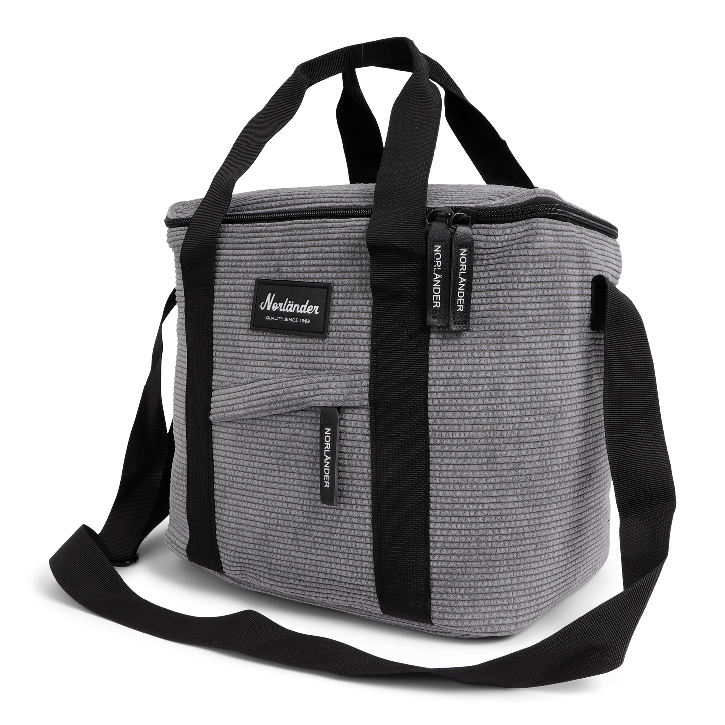 Kühltasche » Gefriertasche » isolierte Picknick Tasche in Cord Optik » Isoliertasche » Kleine Kühlbox mit Henkel und Schultergurt