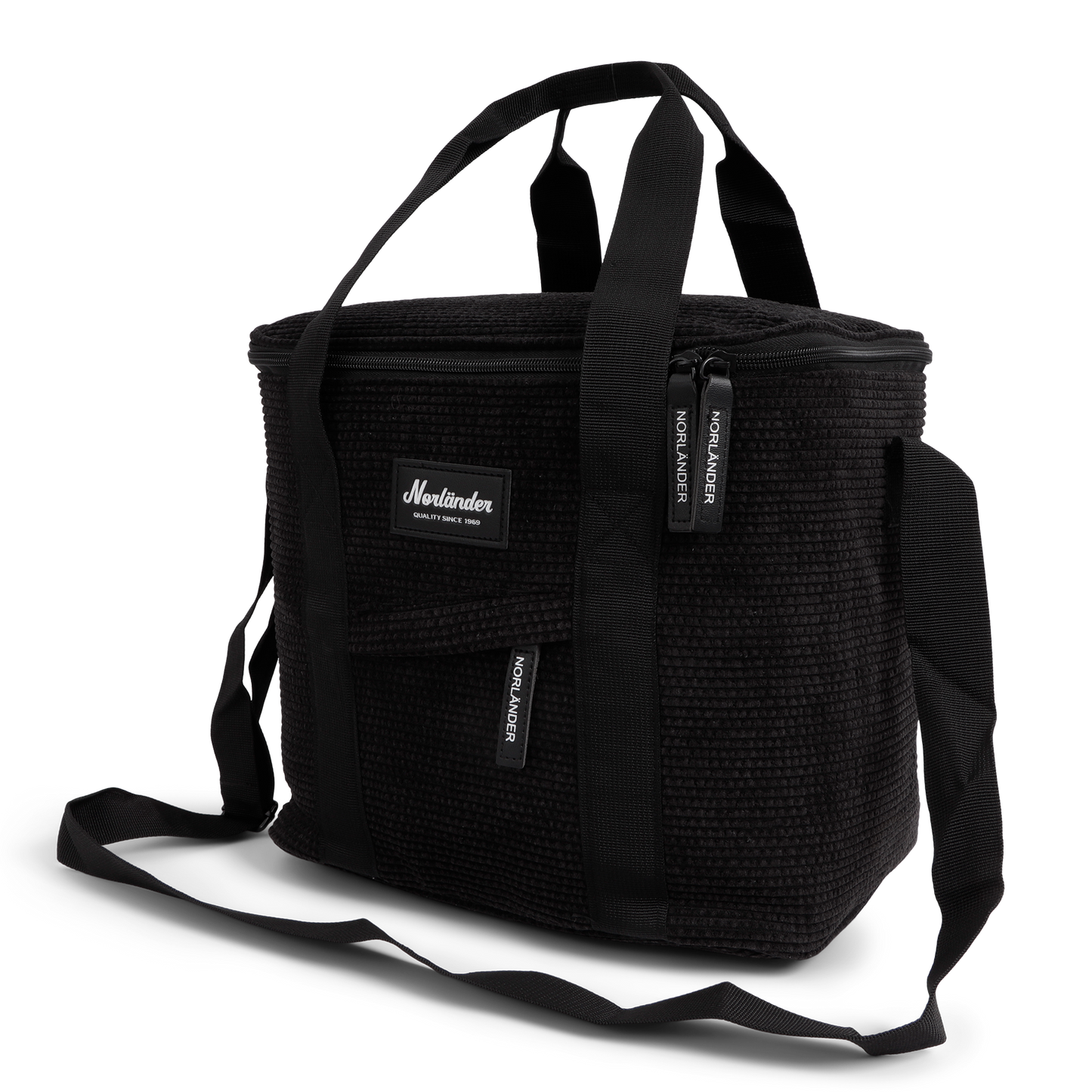 Kühltasche » Gefriertasche » isolierte Picknick Tasche in Cord Optik » Isoliertasche » Kleine Kühlbox mit Henkel und Schultergurt