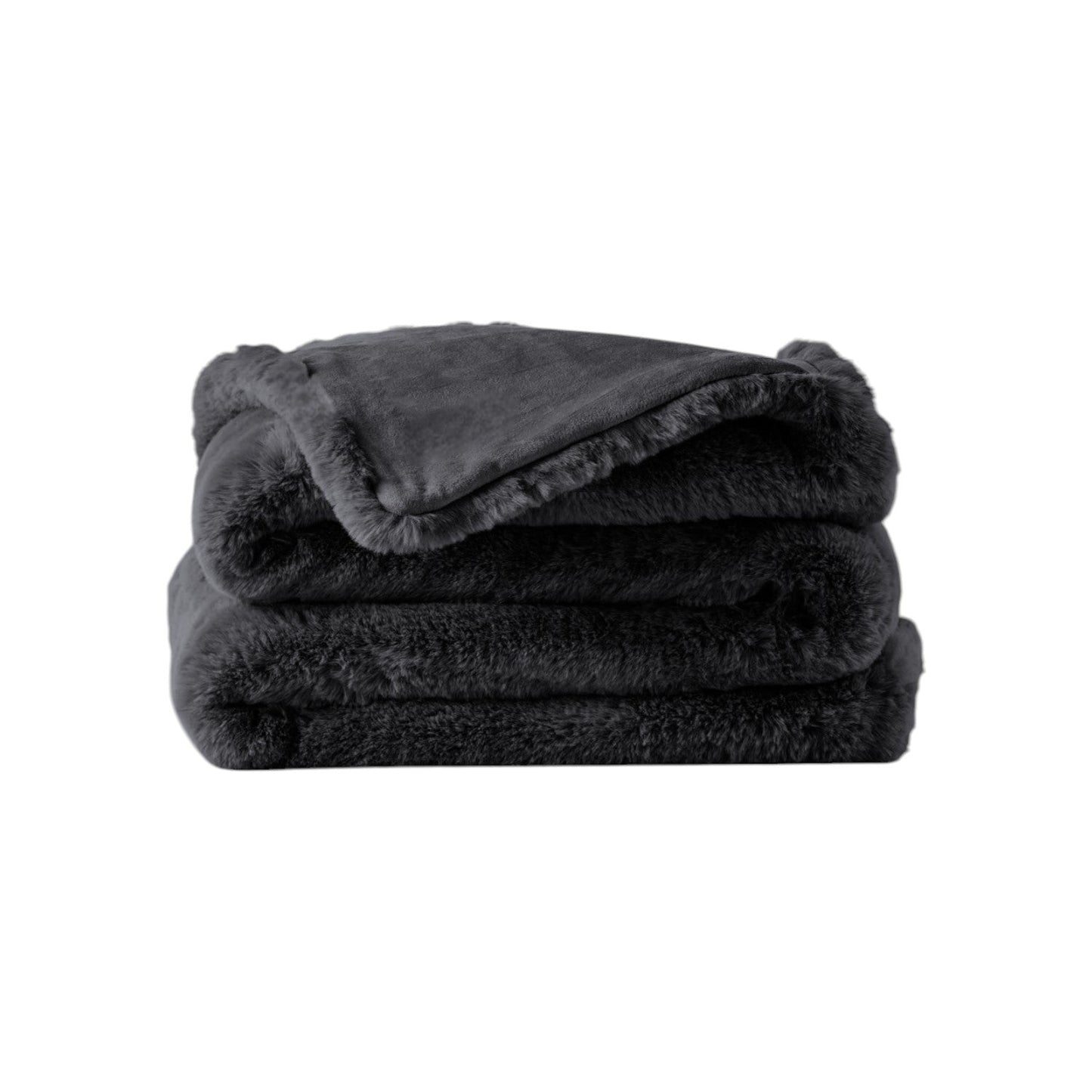 Premium Wohndecke aus Kunstfell » Dicke Hochwertige Decke » Couchdecke 150 x 200 cm » Kuscheldecke mit Wendeoptik