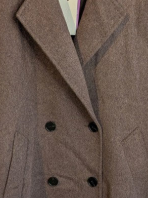 Langer Kaschmir Mantel Wollmantel Handmade Coffee Braun - von SensUniq J899