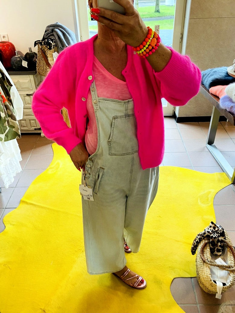 Latzhose Jeans Hellblau in Größe M/L (keine Kreuzträger) - von GIOYA