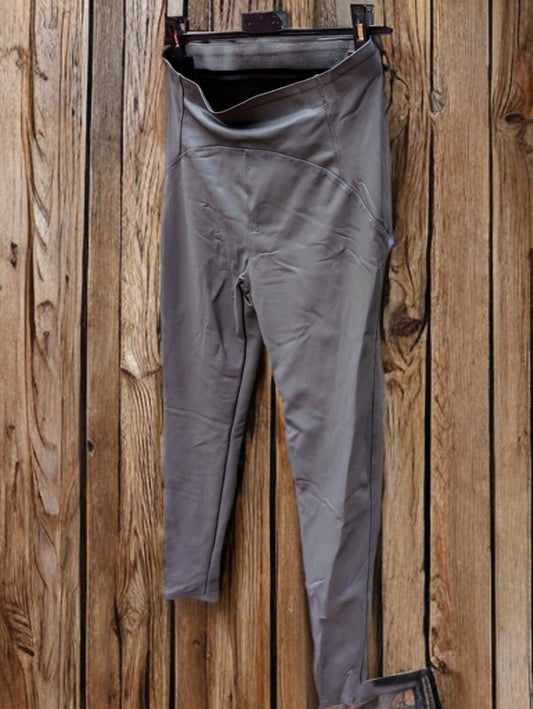 Leder Leggings (dünner) Grau (Größen fallen klein aus)