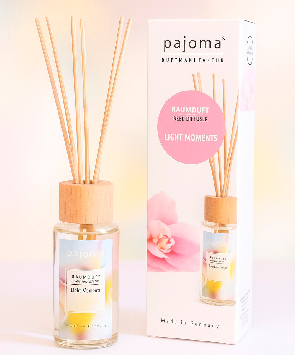 Raumduft 100 ml, mit 10 Rattanstäbchen, verschiedene Sorten