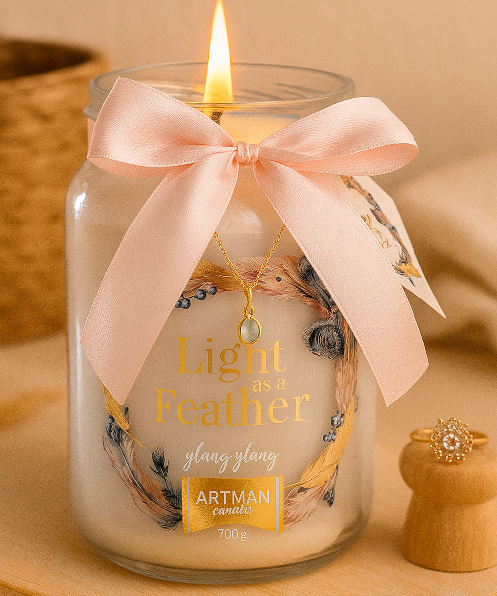 Schmuckkerze - XXL Duftkerze mit Schmuck - Luxus Edition