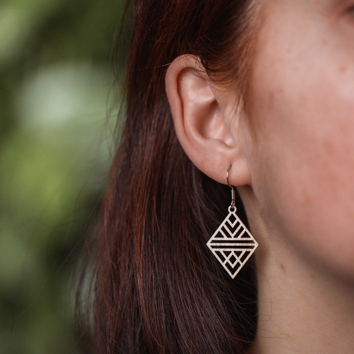 Ohrringe / Ohrhänger aus Holz | Tribal Echo