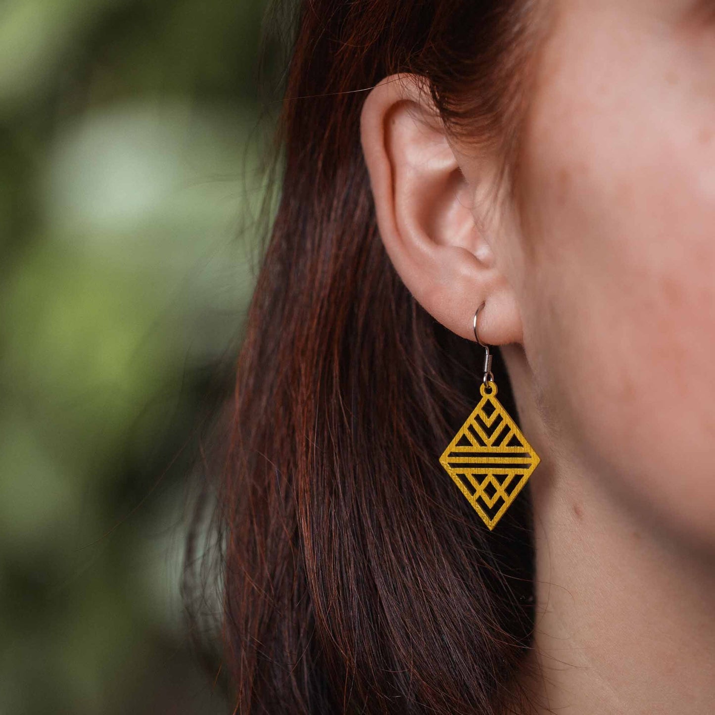 Ohrringe / Ohrhänger aus Holz | Tribal Echo