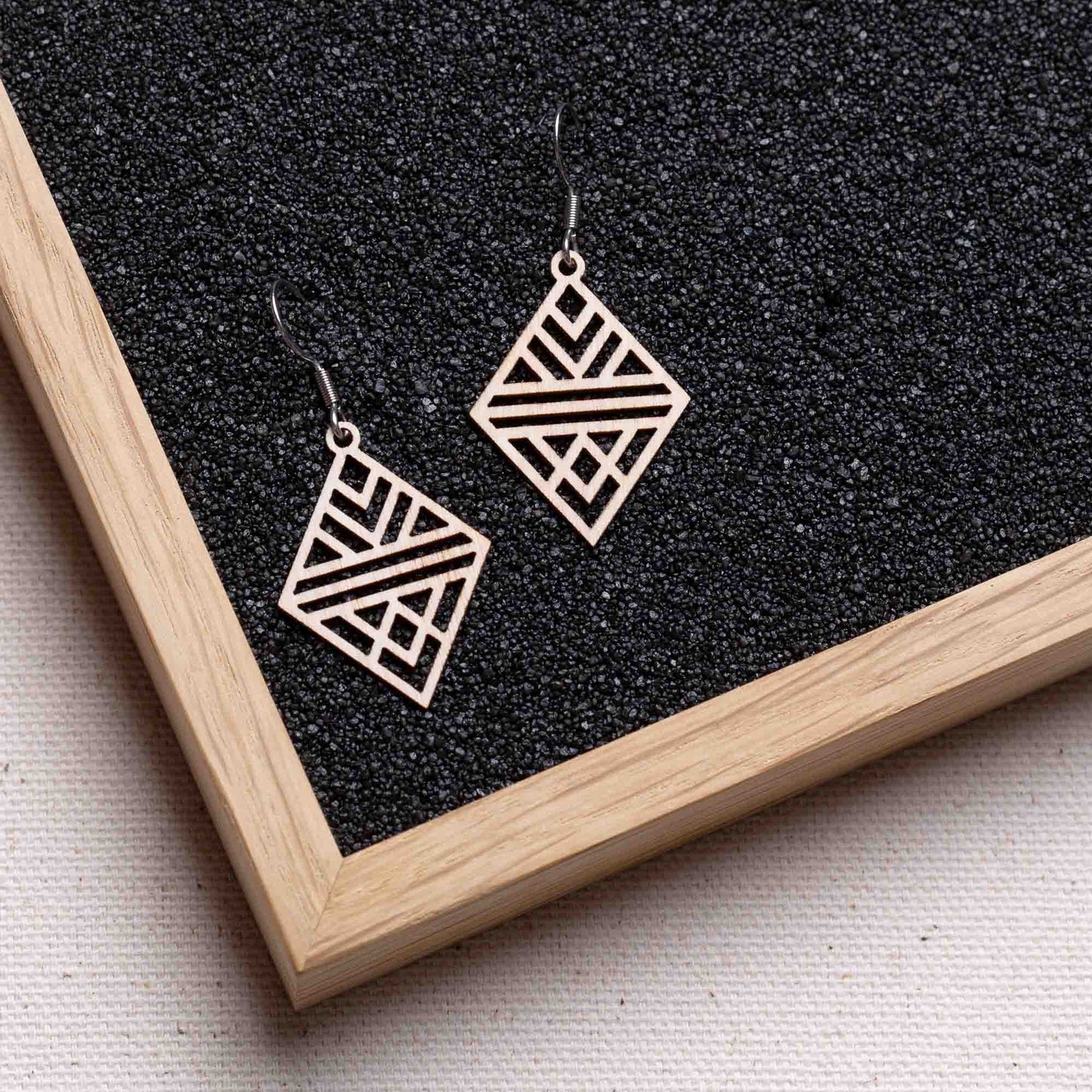 Ohrringe / Ohrhänger aus Holz | Tribal Echo