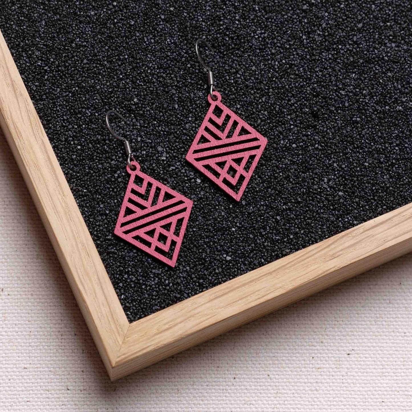 Ohrringe / Ohrhänger aus Holz | Tribal Echo