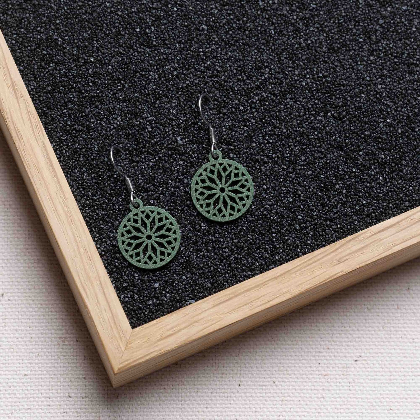 Ohrringe / Ohrhänger aus Holz | Sunwheel
