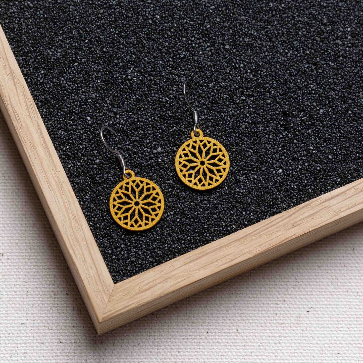 Ohrringe / Ohrhänger aus Holz | Sunwheel