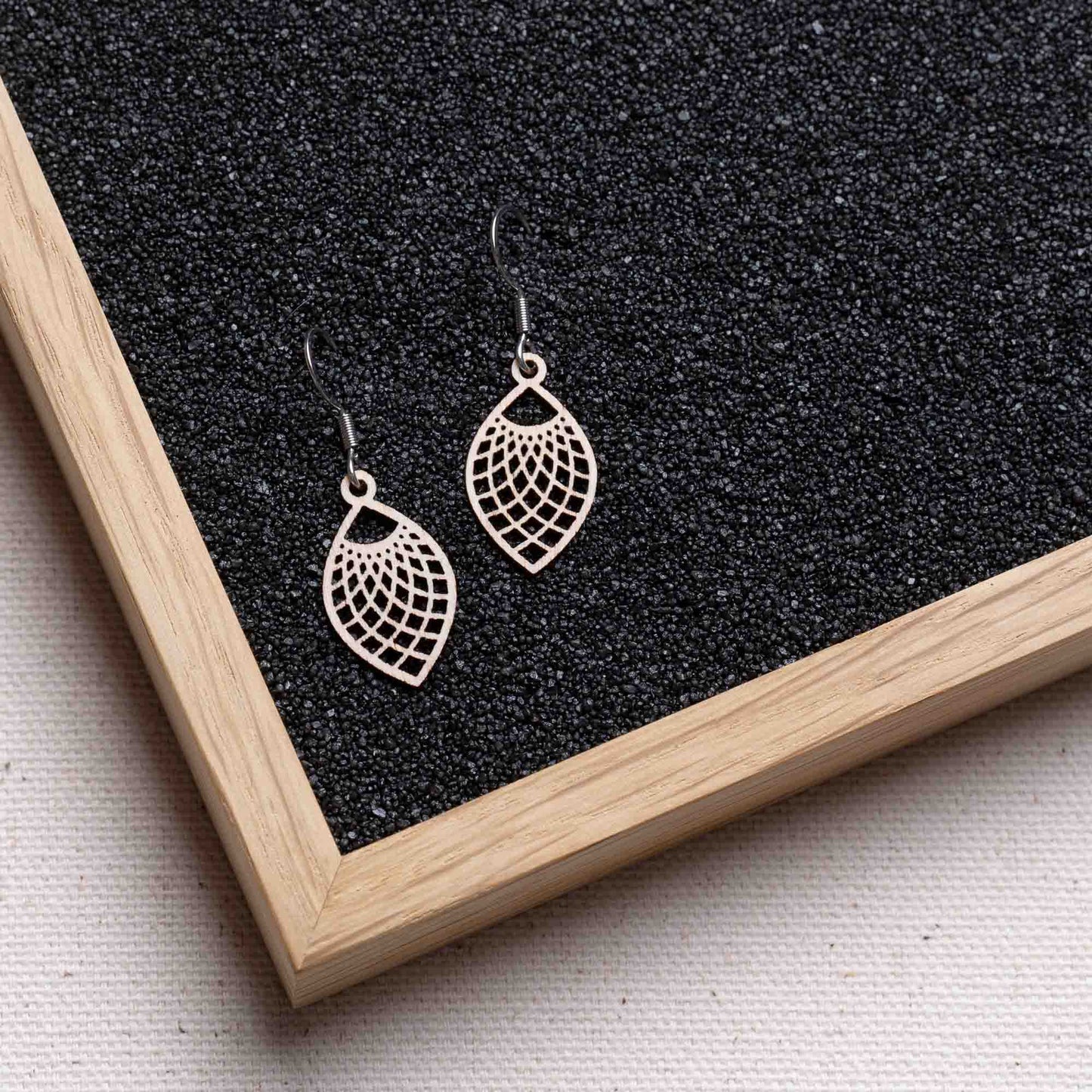 Ohrringe / Ohrhänger aus Holz | Leaf