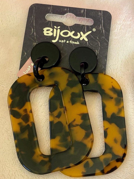 Ohrringe Leo Groß Reifen Dunkel Form 00 Bijoux 8110550