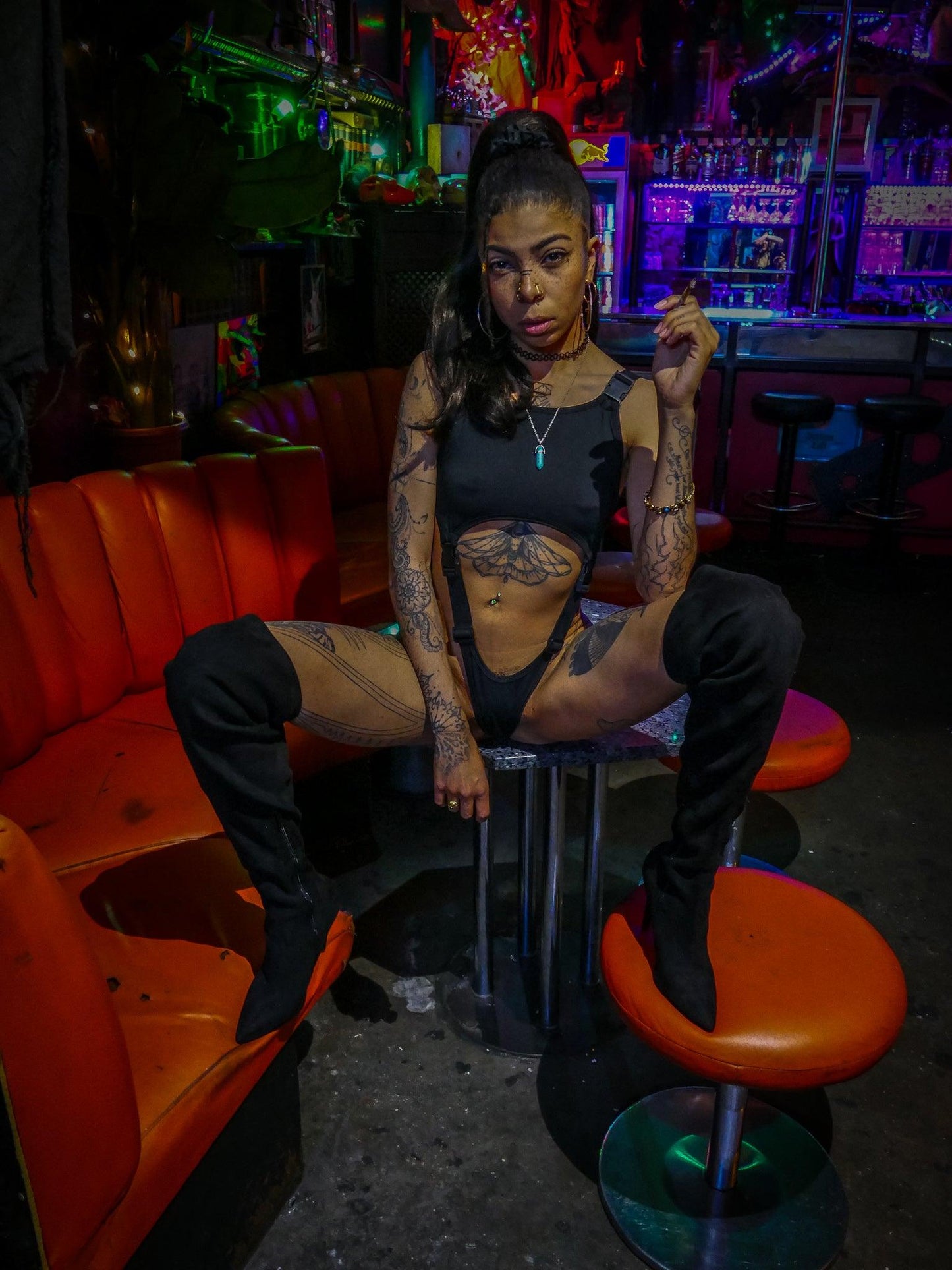 Cut Out Strap Bodysuit