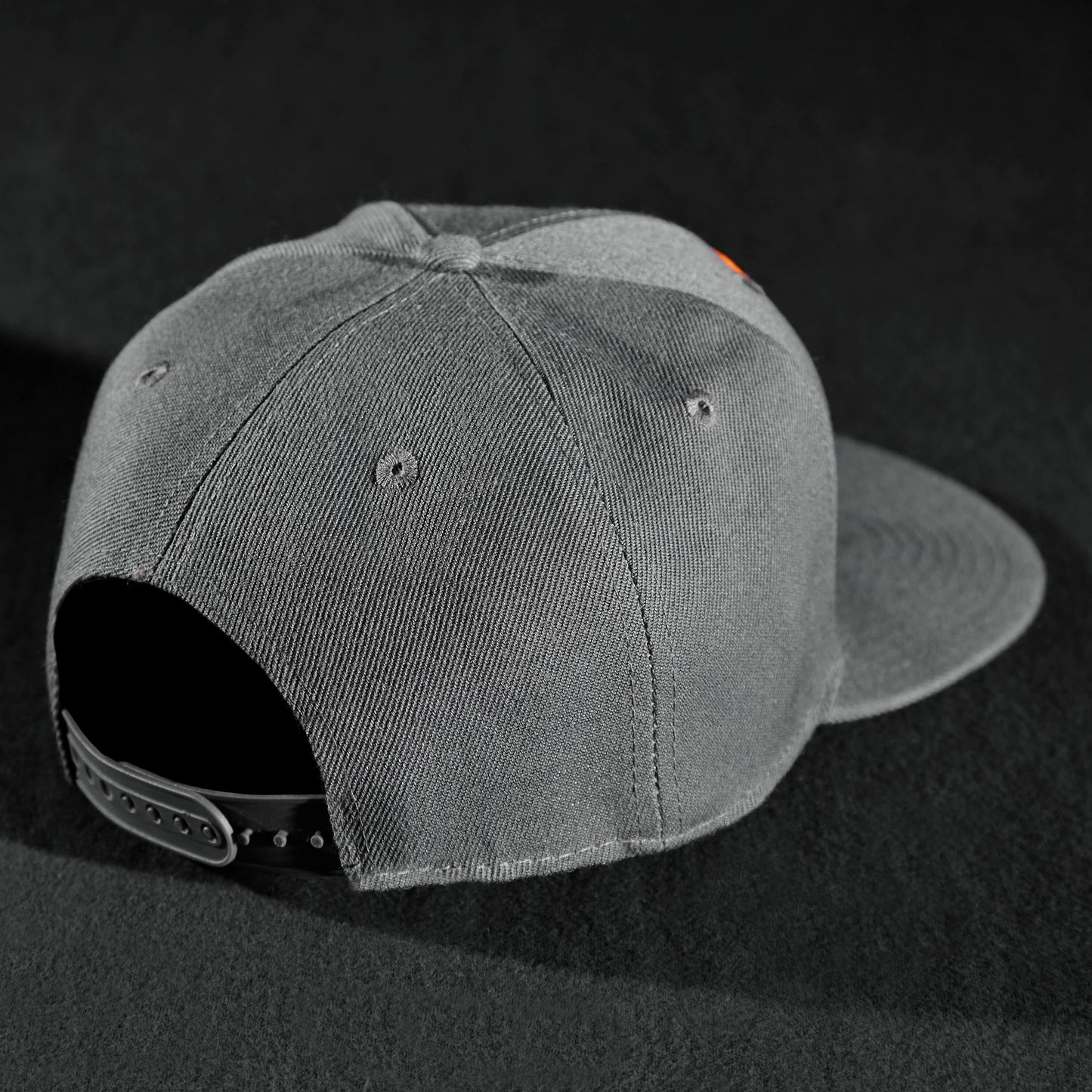 Snapback Cap - Anthracite & Orange