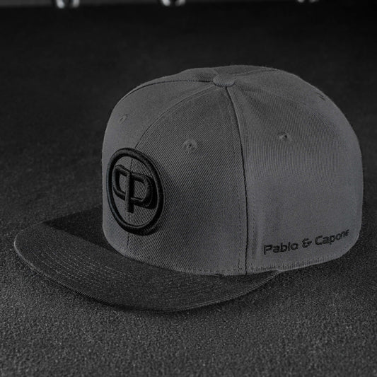 Snapback Cap - Anthracite on Black