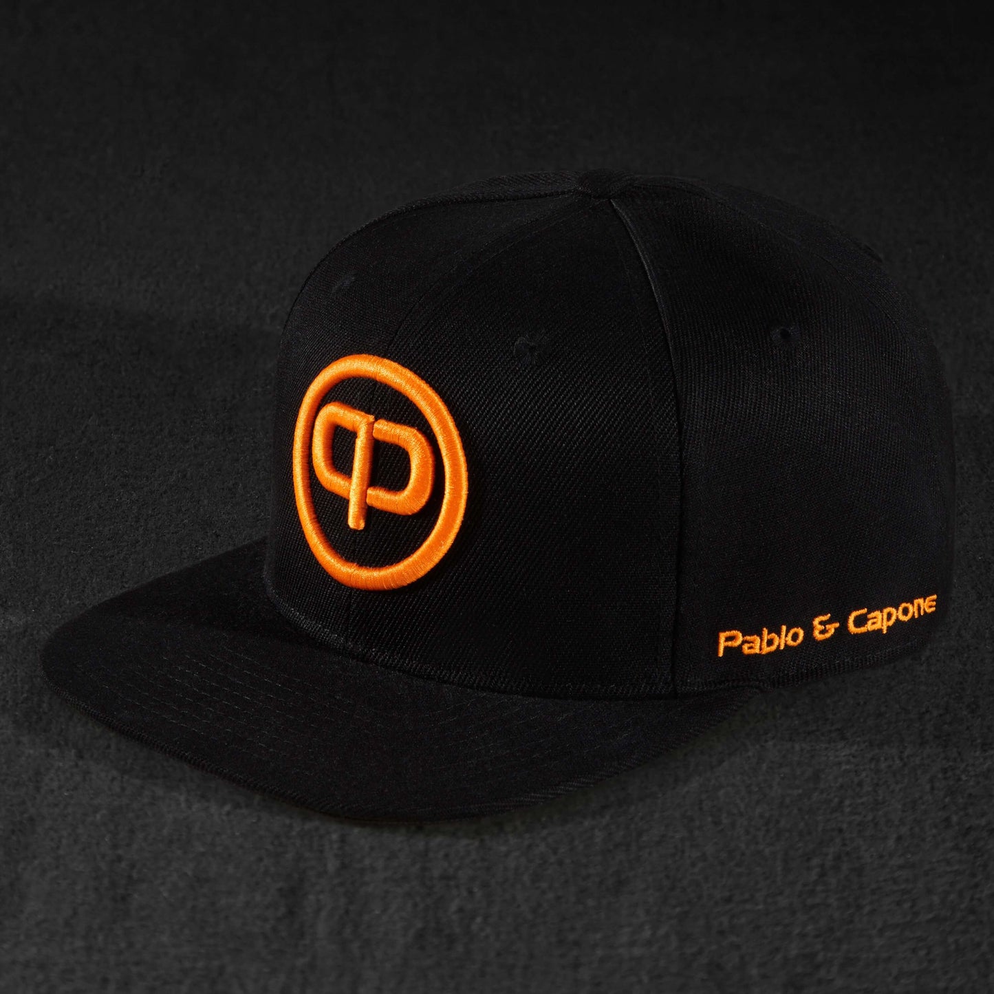 Snapback Cap - Black & Orange