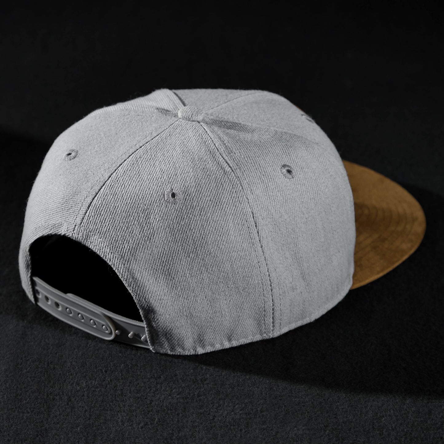 Snapback Cap - Grey & Suede