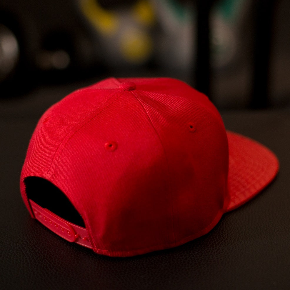 Snapback Cap - Red & Red