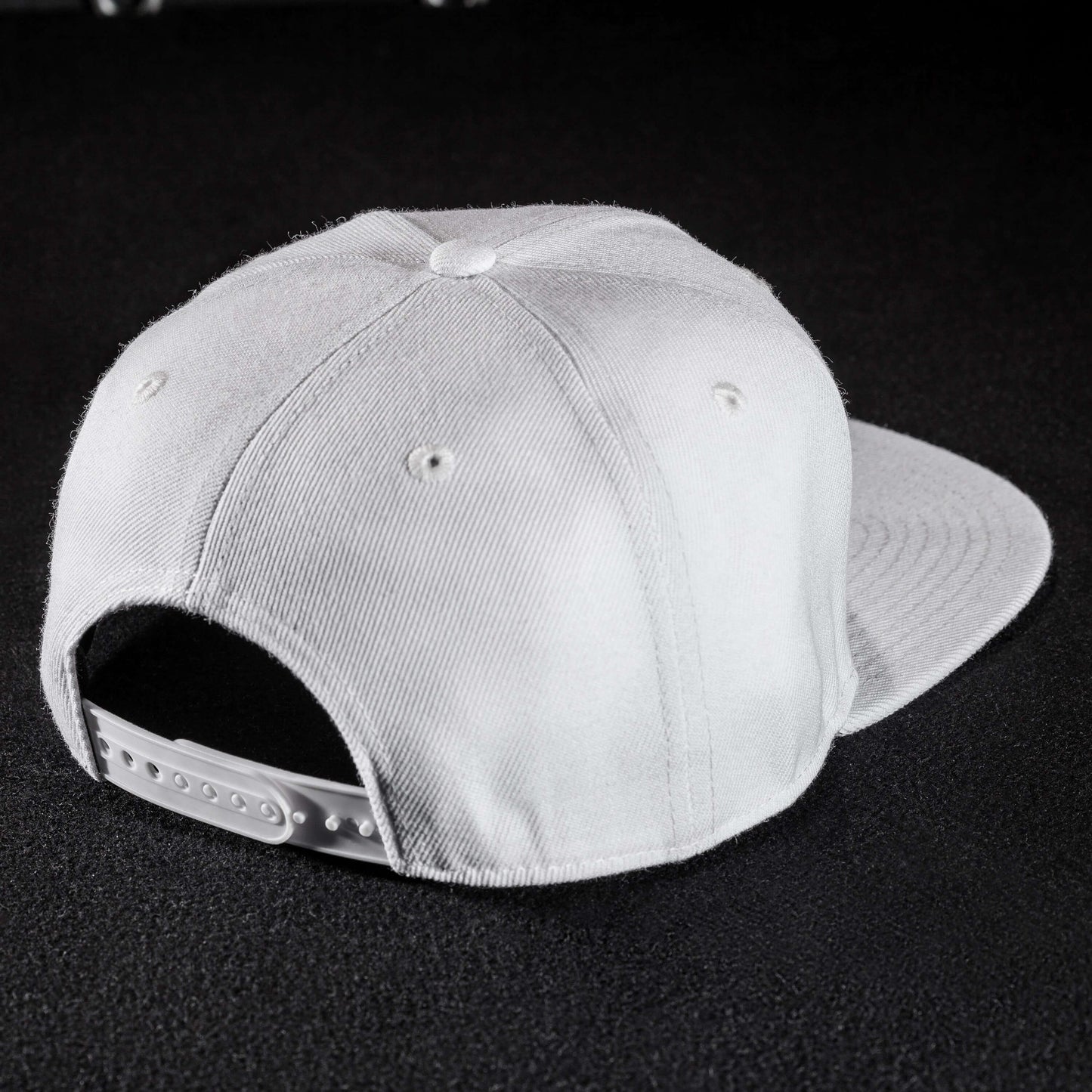 Snapback Cap - White & White