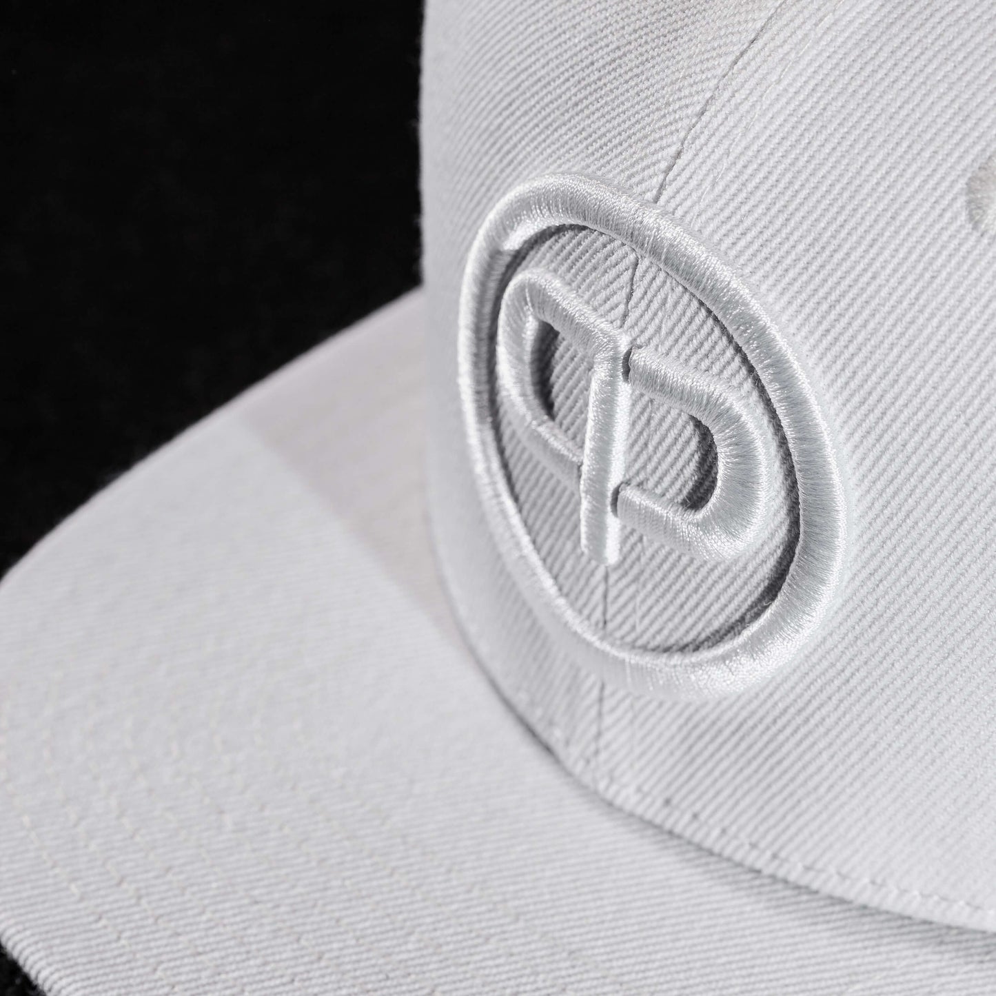 Snapback Cap - White & White