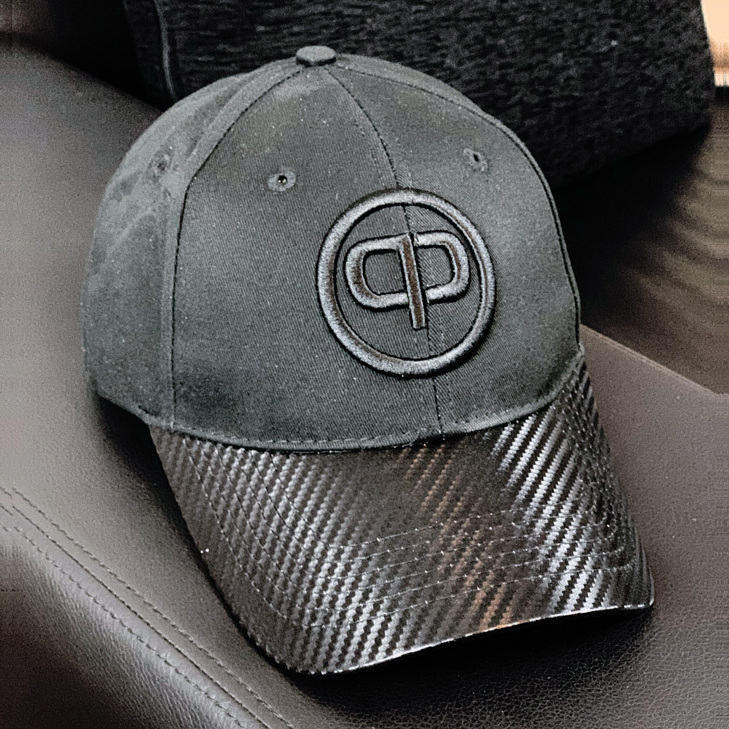 Baseball Cap - Black & Black Carbon