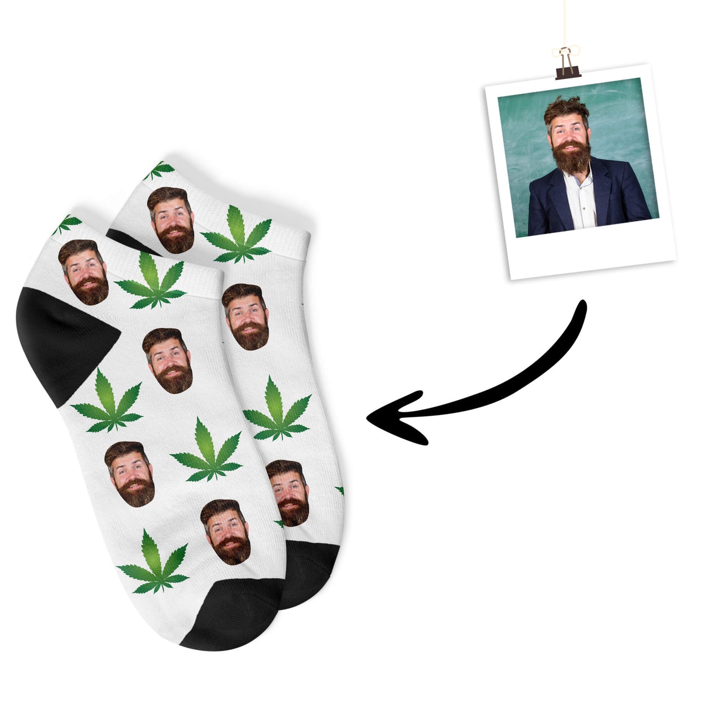 Personalisierte Hanf Sneakersocken