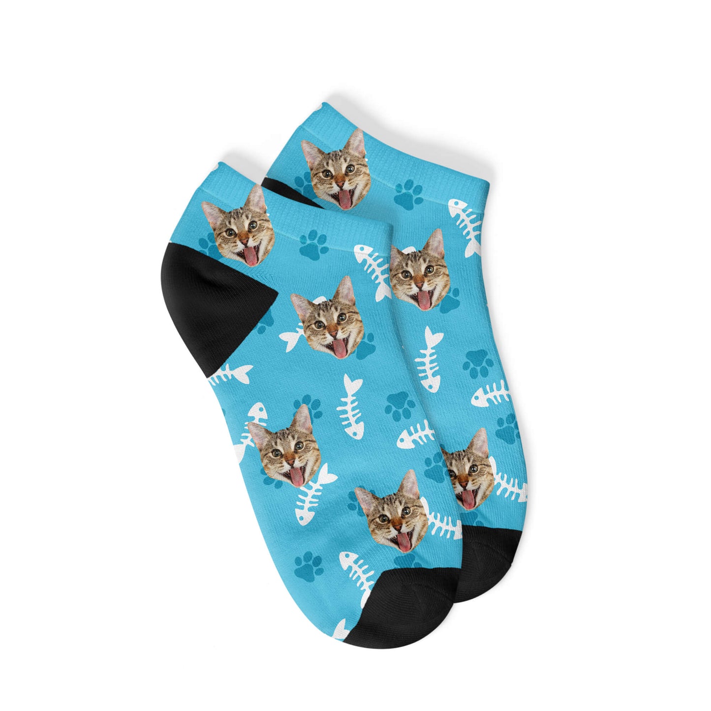 Personalisierte Katzen Sneakersocken