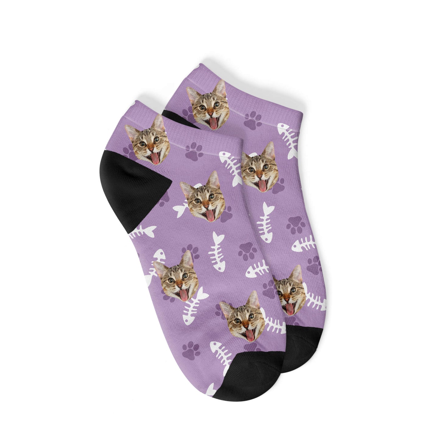 Personalisierte Katzen Sneakersocken