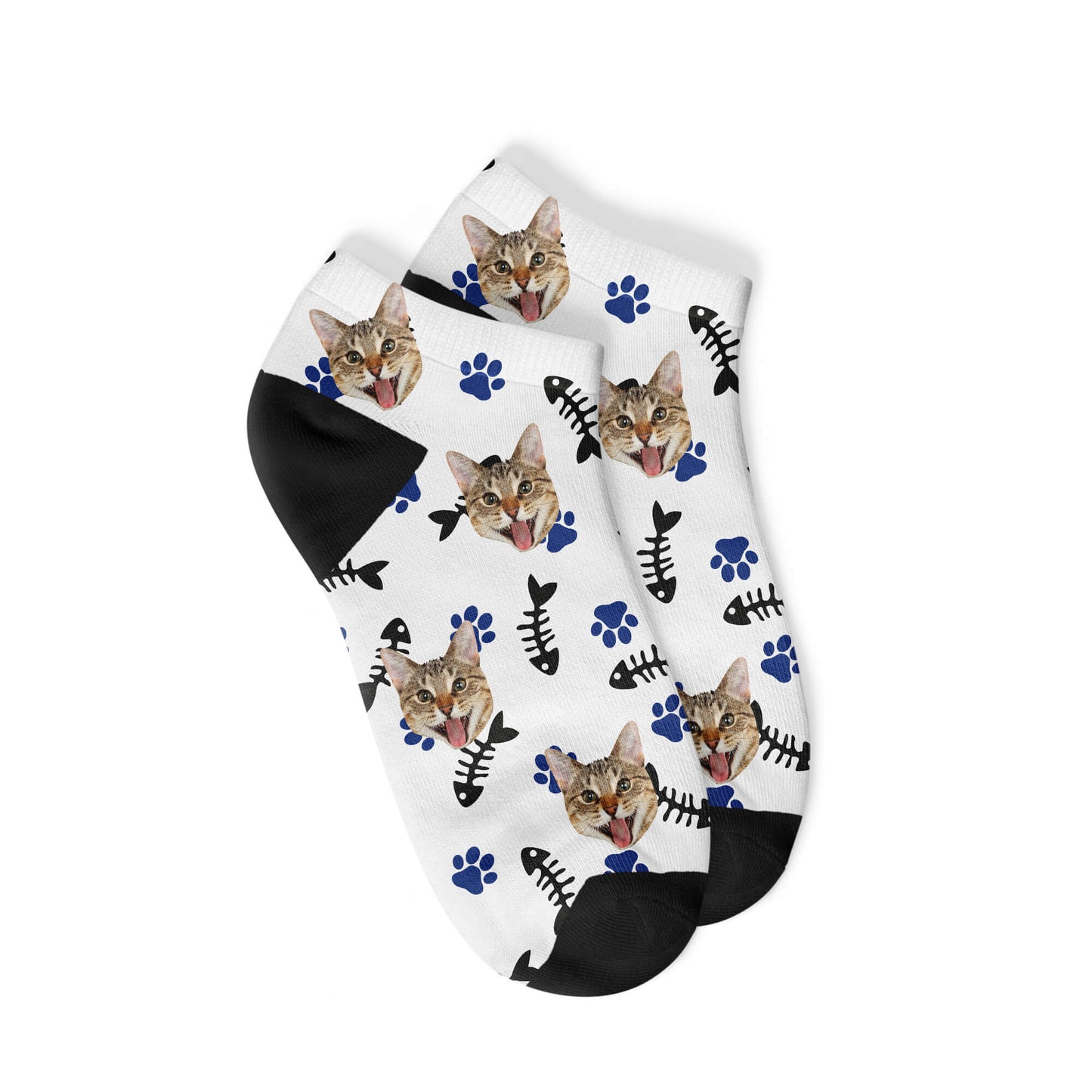 Personalisierte Katzen Sneakersocken