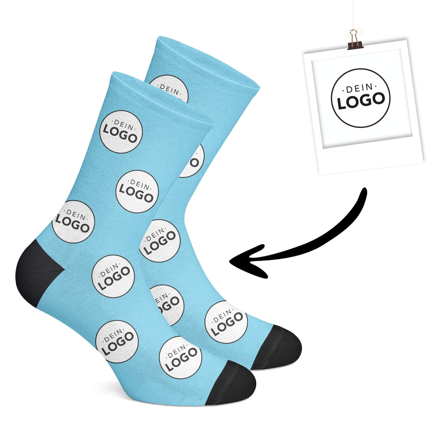 Personalisierte Logo Socken