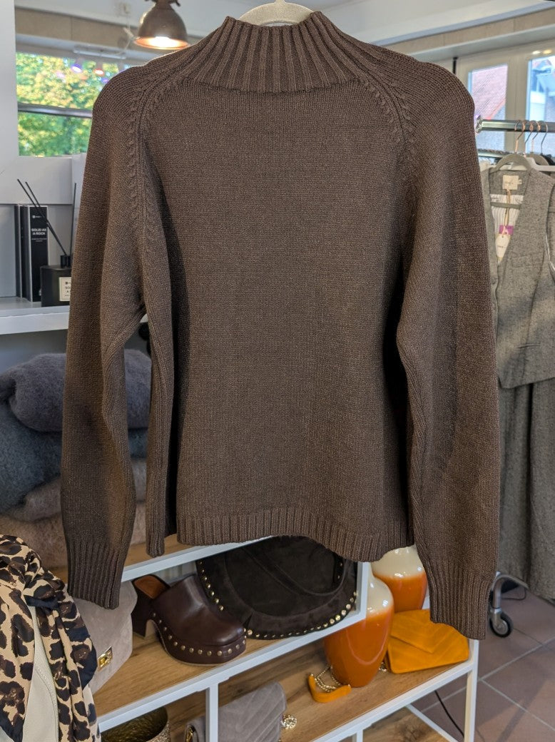 Pullover Rollkragen 41% Nylon 31% Viskose Coffee Braun, One Size - von CHOICE T25812 P0208