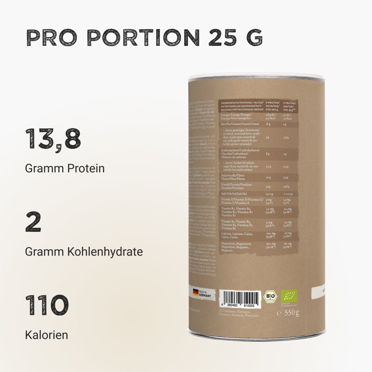 Almond Protein - Natural