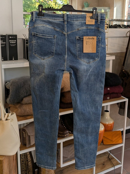 Hose Jeans Stretch elastisch Pushup Blau - I Dodo L4030-2#