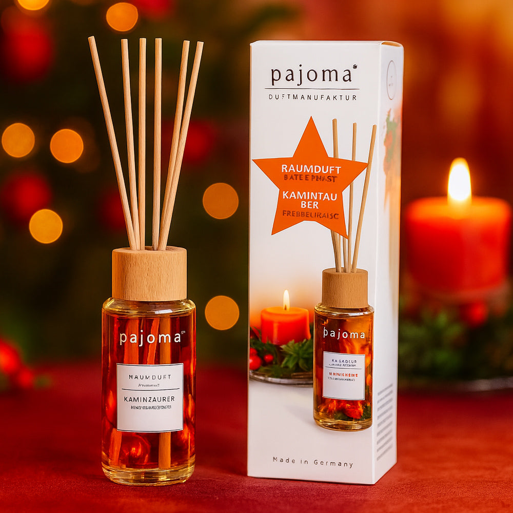 Raumduft 100 ml, mit 10 Rattanstäbchen, Winter-Edition