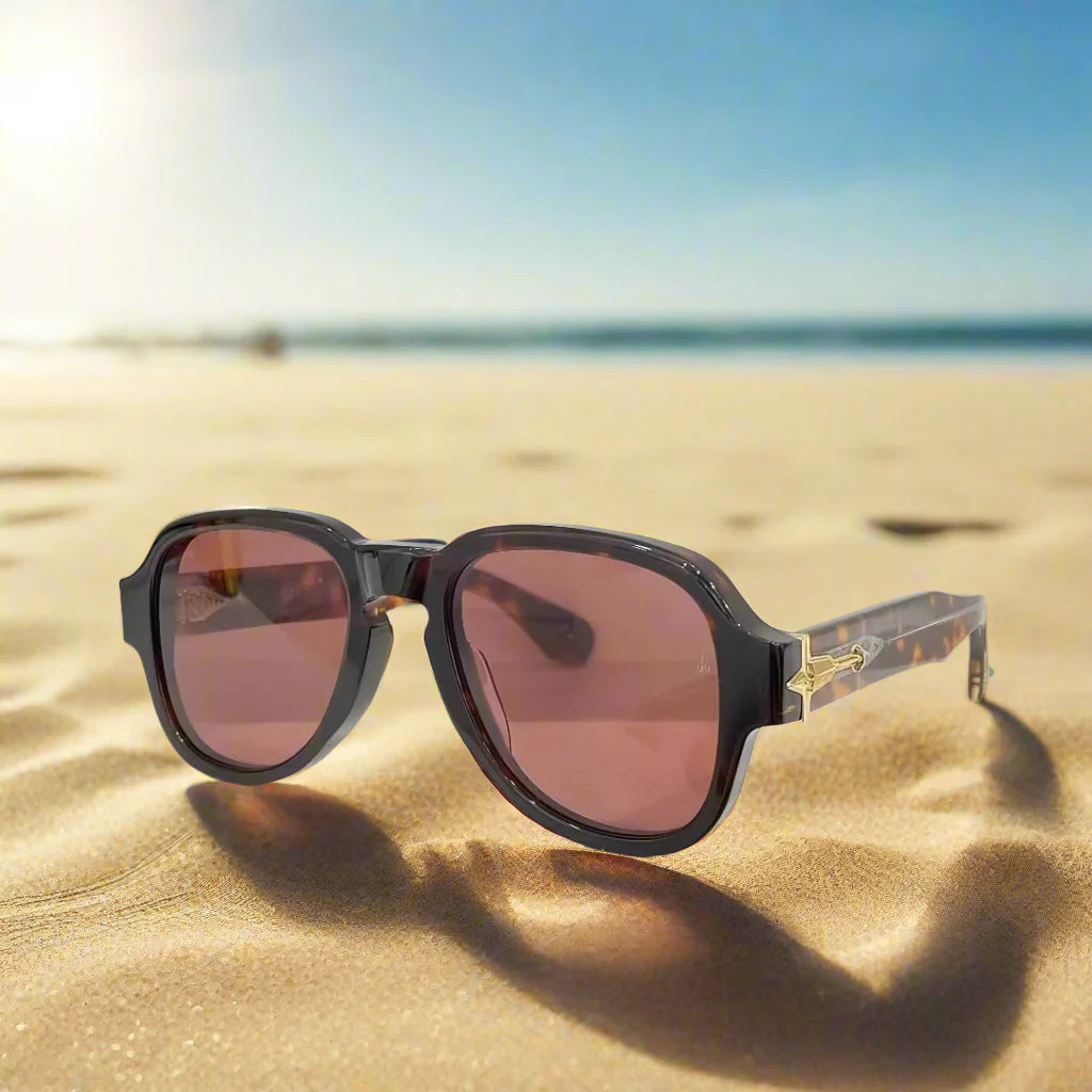 Jacques Marie Mage RED CLOUD Solid thick and old money type sunglasses