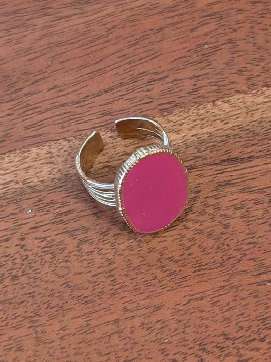 Ring verstellbar Fuchsia Pink Bijoux 8110101