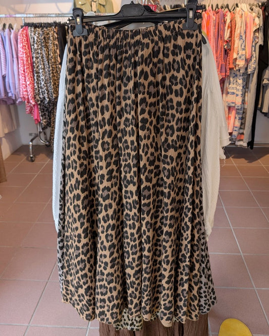 Rock Mousselin Leo Braun Schwarz - One Size 22591