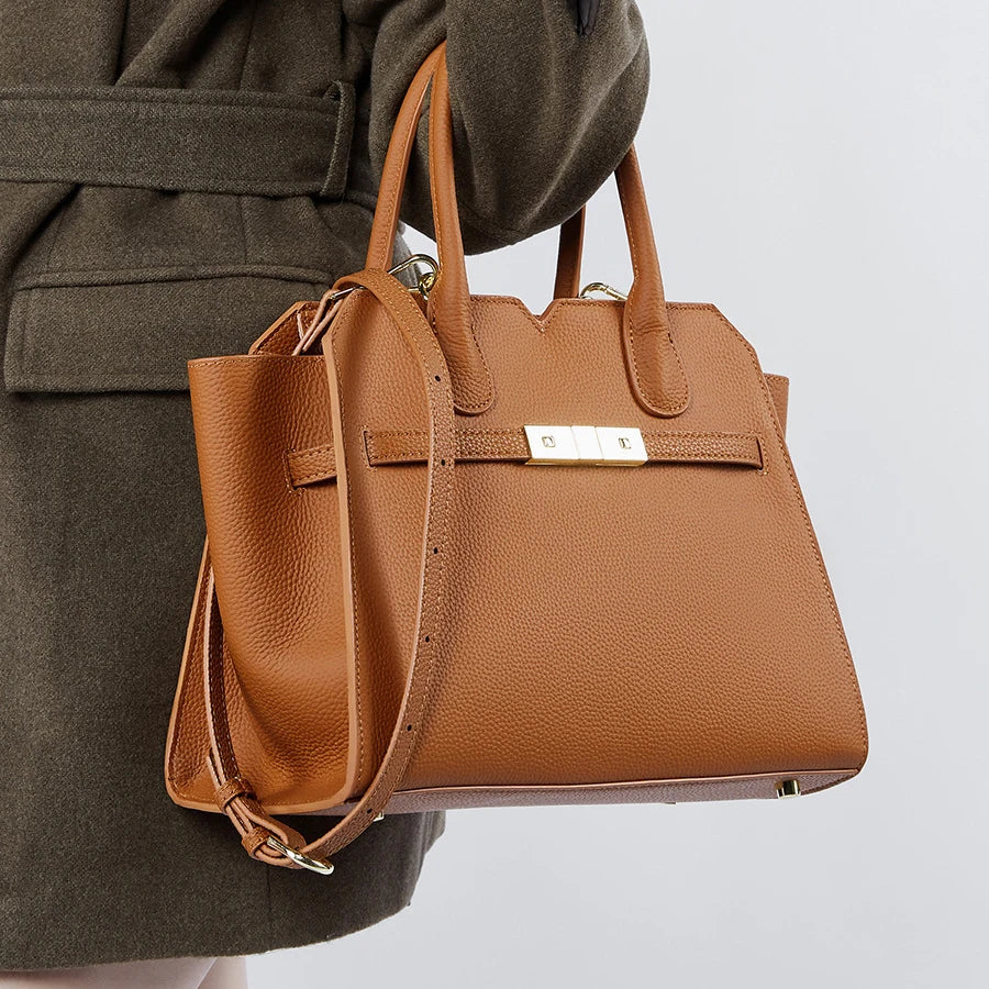 Modern leather tote for women functional & fashionable design