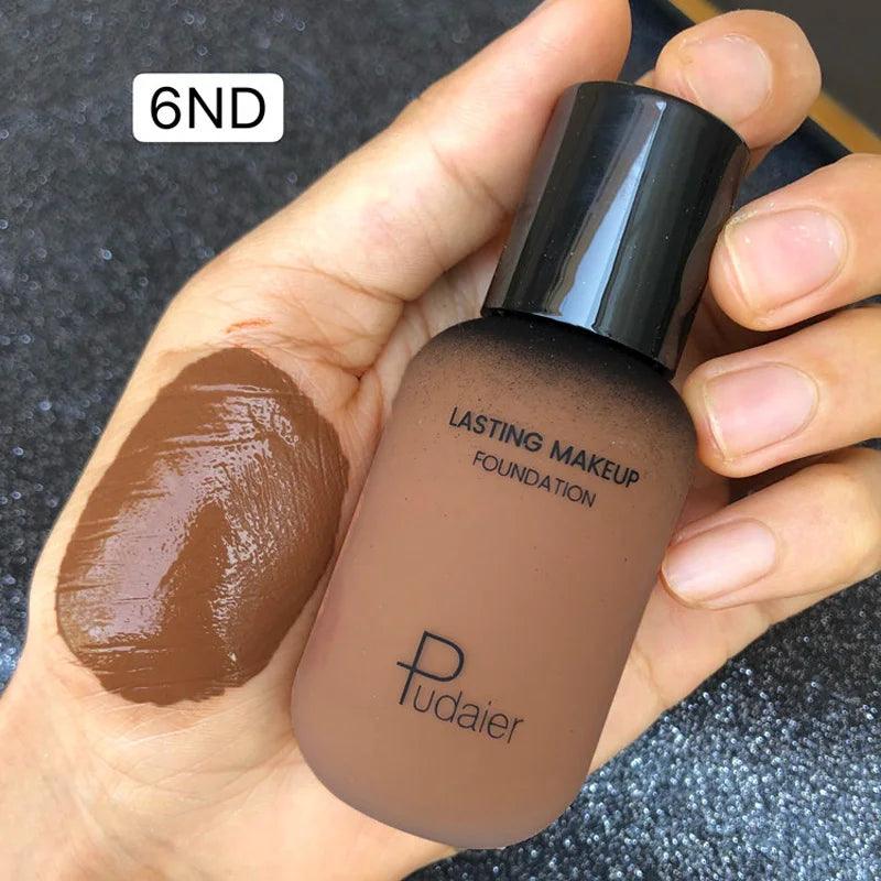 Face liquid foundation makeup waterproof base whitening cover dark circle