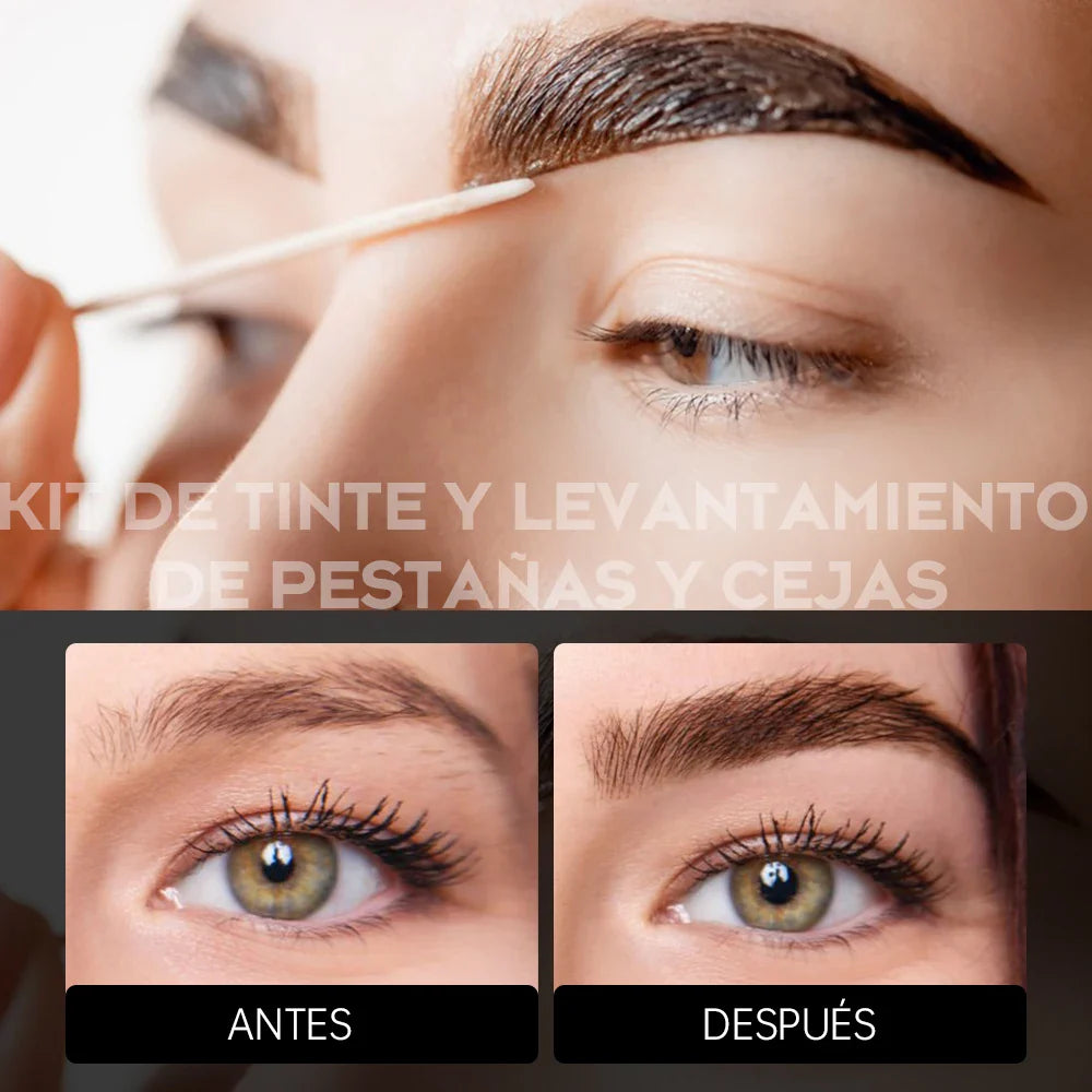 Gollee Semi permanent lash & brow tint natural black eyelash lifting & perming kit